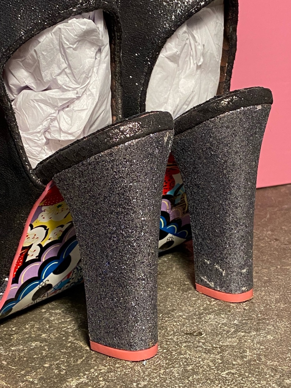 RARE Irregular Choice SHARK BITE boots,open toe,platform heels,shark face/teeth - Picture 8 of 16